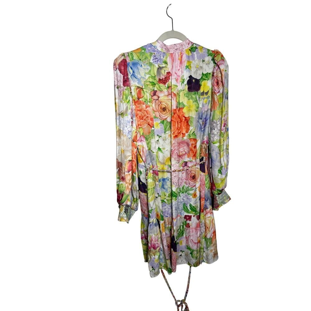 Alice + Olivia Antonette Long-Sleeve Button-Front Mini Dress – Women’s Size 10 - Picture 3 of 11